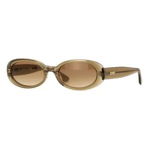 New DMY STUDIOS Valentina Brown Cat Eye DMYSUN04TO Transparent Olive Sunglasses